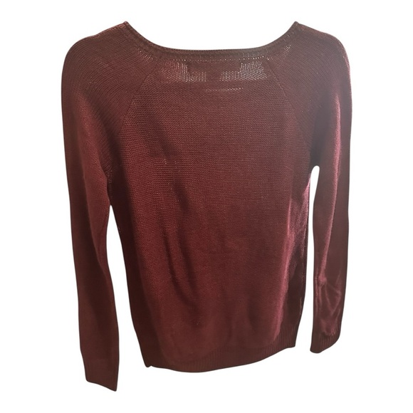 Rebellious One “Take Me To Paris” Sweater XS NWT Burgundy - Picture 2 of 7